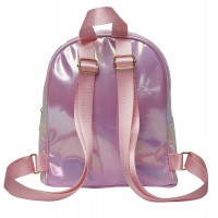 Lorenz Girls Medium Zip Round Backpack with Front Zip Pocket & Decorative Bow